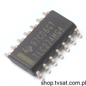 [4szt] TLC274MDG4 Quad OP Amplifier SO16 SMD-SO14 TI 