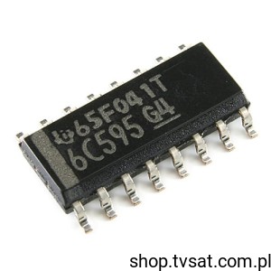 [20szt] TPIC6C595DRG4 Shift Register 8Bit Automotive SMD-SO16 TI 