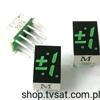 [50szt] LA301MC LED7-SEGMENT Green THT ROHM