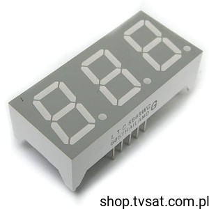 [20szt] LTC5648WC LED 7-SEGMENT Red DIL10TH LITEON