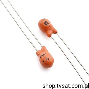 [50szt] 100uF-3V-K Tantalum 100uF 3V K=10% R=5mm THT THCSF