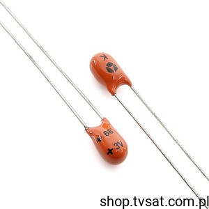 [98szt] 68uF-3V-K Tantalum 68uF 3V K=10% R=2.5mm THT THCSF