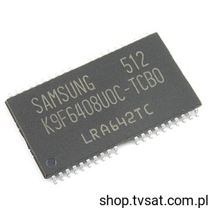 [2pcs] K9F6408U0C-TCB0 64MBit Flash 35ns SMD-TSOP40-2 SAMSUNG