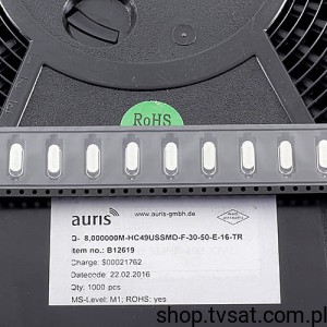 [50szt] Q-8.000000M-HC49USSMD 8,00MHz  Crystal SMD-HC49US AURIS