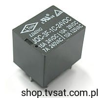 [2szt] JQC-3F-1C-24VDC Relay 24VDC 15A THT LIMING USED