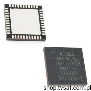 [2pcs] ATMEGA16L-8MI AVR MPU 8-Bit Flash SMD-MLF44 ATMEL