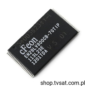 [10szt] EN29LV800CB-70TIP 8MBit FLASH SMD-TSOP48 EON USED