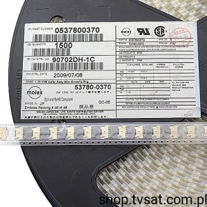 [40szt] 537800370 Connector 3 Pin SMD MOLEX