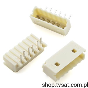 [50szt] CONNECT-1X6-PIN Connector 6 Pin Horiz in Case SIL6 MOLEX