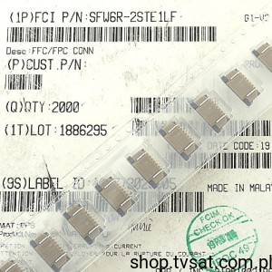 [50szt] SFW6R-2STE1LF Socket 6 Pin to Tape THT FCIELECTR