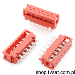 [40szt] TMM-2-0-12-1 Wire-To-Board Connector 1.27mm Plug THT AMPHENOL