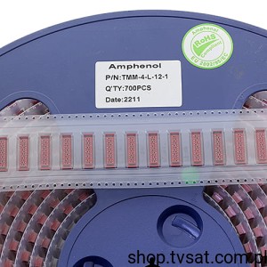 [40szt] TMM-4-L-12-1 Connect DIP Straight Female Lock 12W THT AMPHENOL