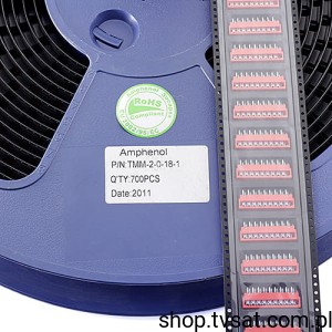 [20szt] TMM-2-0-18-1 Connector IDC Plug Wire to Board 18W THT AMPHENOL