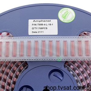 [20szt] TMM-4-L-18-1 Socket DIP Lock 1.27mm 18Way THT AMPHENOL