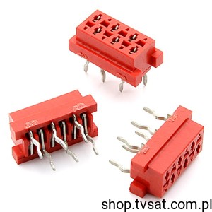 [50szt] 215079-6 Socket 6 Pins THT AMP