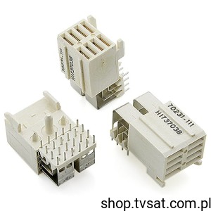 [5szt] 70231-111 Socket 2 x 4 Pin Angle THT FCIELECTR
