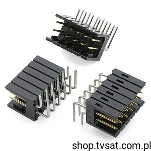 [10szt] 826470-6 Connector 2 x 6 Pin Horiz R2.54 THT HARTMANN