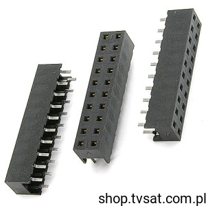 [20szt] 91813-120 Socket 2 x 10 Pin THT BERG