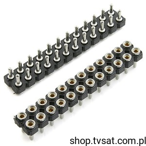 [40szt] SBL-240-SP95-TG Socket 2 x 12 Pin THT ROBINSON