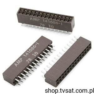 [20szt] 141686-1 Socket 2x14 Pins Vertical THT AMP