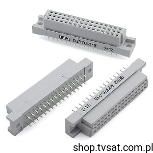 [5szt] 92376-224 Socket 3 x 16 Pin DIN 41612 THT BERG