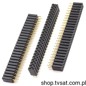 [5szt] BL250G Socket 2 x 25 Pin Gold THT FISCHERELE
