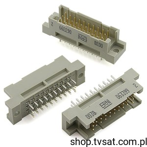 [5szt] 063399 Connector 3 x 10 Pin DIN 41612 Angle THT ERNI