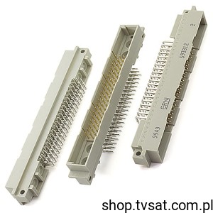 [3szt] 593812 Connector 3 x 20 Pin DIN 41612 Angle THT ERNI