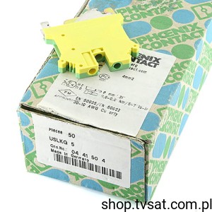 [2szt] USLKG5 Ground Modular Terminal Block PLUG PHOENIX
