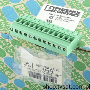[2szt] MVSTBR2.5-12-ST-5.08 1792346 Pluggable Term Block 12Pin PLUG PHOENIX