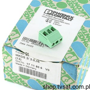 [4szt] MKDS3-3-5,08(13) 1711738 Terminal Block 3Pin 2Pin THT PHOENIX