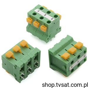 [4szt] FKDSV-5,08/SA-5,08 Snap Connector 2 x 3 Pin to Wire THT PHOENIX