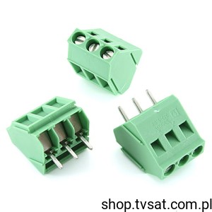 [3szt] SMKDS3-3-5,08 1713736 Terminal Block 3 Pins Thru-Hole THT PHOENIX
