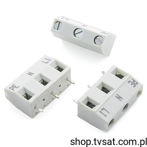 [20szt] ARK-3 Snap Connector 3 Pin PCB to Wire SIL3 TYCO