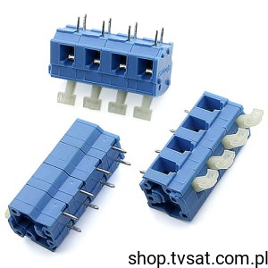 [5szt] 257-404 Connector PCB to Wire 4 Pin THT WAGO