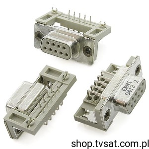 [5szt] Gniazdo DSUB9 9-Pin 044897/0000 THT ERNI