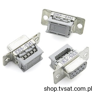 [2szt] D-SUB-DB9-BLOCK D-SUB Socket to Tape DB9 BLOCK 3M 