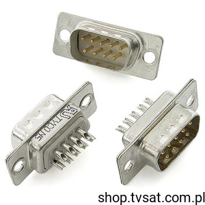 [5szt] 4-1393483-7 D-SUB Socket 9 Pin DB9 PANEL TYCO