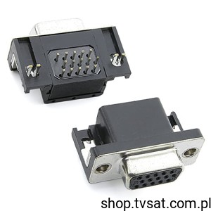 [5szt] K66X-E15S-NJ D-Subminiature Connctors 15 Pins THT JAMECO 800