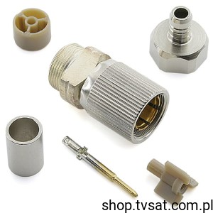 [2szt] 1393680-9 HF Coaxial Plug 75 Ohm V23612-A103-A45 PLUG SIEMENS