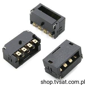 [20szt] BTR4B-4K2000 4Pin Battery Connector Gold SMD ACON