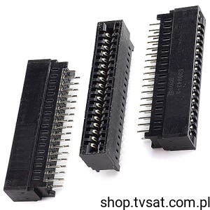 [4szt] 530843-3 Socket 2 x 18 Pin to PCB THT TYCO