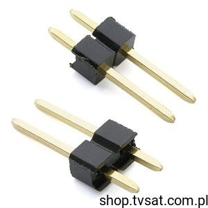 [200szt] CONNECTOR-2-PIN-GOLD Connector 2 Pin Vertic THT AMP