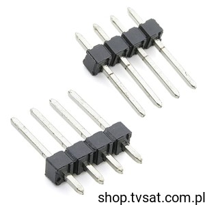 [50pcs] 1X4-PIN-BLOCK Connector 4 Pin  h=10mm R=2.54mm THT TYCO
