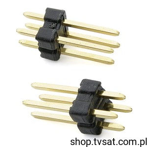 [20szt] CONNECTOR-2X2PIN H=9mm 2 x 2Pin R=2.54mm THT AMP