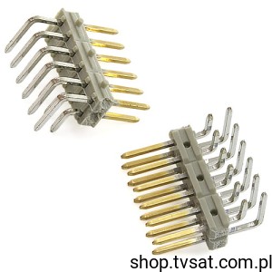 [20szt] 76350-122-12 Connector 2 x 6 Pin Ang Gold THT FCICONN