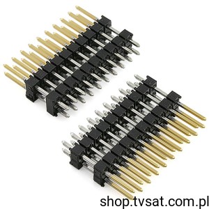 [10szt] 950-16-020-66 Connector h=16mm R=2.54mm 2X10 Pin THT W&P