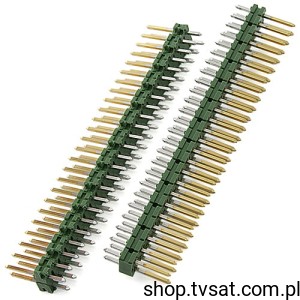 [5szt] 2-825440-5 Headers 2 x 25 Pin R=2.54  Gold Plate THT AMP