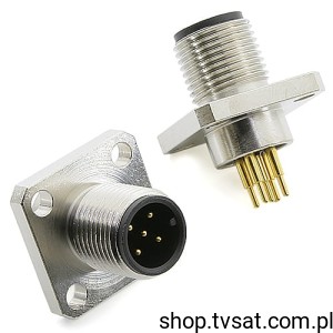 [3szt] 09344149605 Connector Axial 5 Pin Metal PANEL FRANZBIND