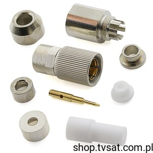 [3szt] C42334-A195-A2 HF Coaxial Plug 75 Ohm PLUG SIEMENS